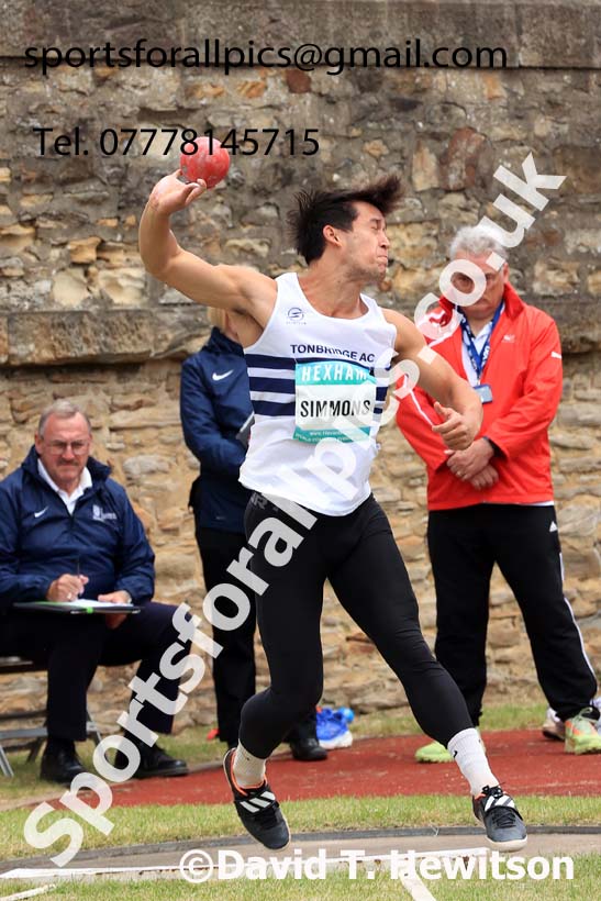 Decathlon Shot Putt, 2024 EAP International Combined events, Hewcham, Northumberland.  Photo: David T. Hewitson/Sports for All Pics